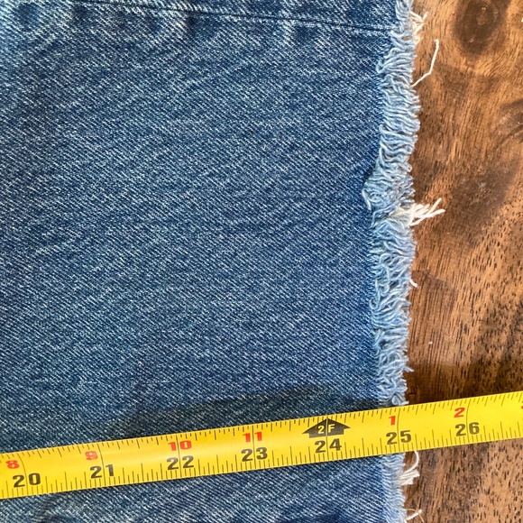 Madewell The Classic Straight Jean Sz 28 Cropped Distressed High Rise - Picture 9 of 11